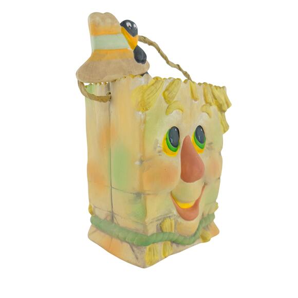 Vintage House of Lloyd Scarecrow Treat Bag Ceramic Fall Halloween Farm Decor - Picture 8 of 16